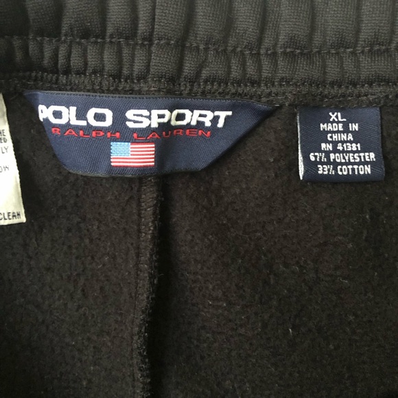 Vintage Ralph Lauren Polo Sport Men’s Varsity Basketball Warmup Black & Yellow - Picture 15 of 16